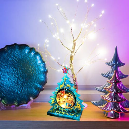 Christmas Tree Resin Photo Frame Mold - Silicone Craft Mold for Epoxy Crafts