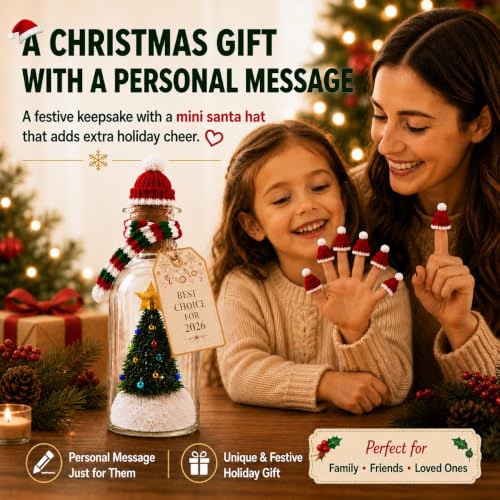 Recordable Christmas Tree Ornament with Bottle - 3 Variations