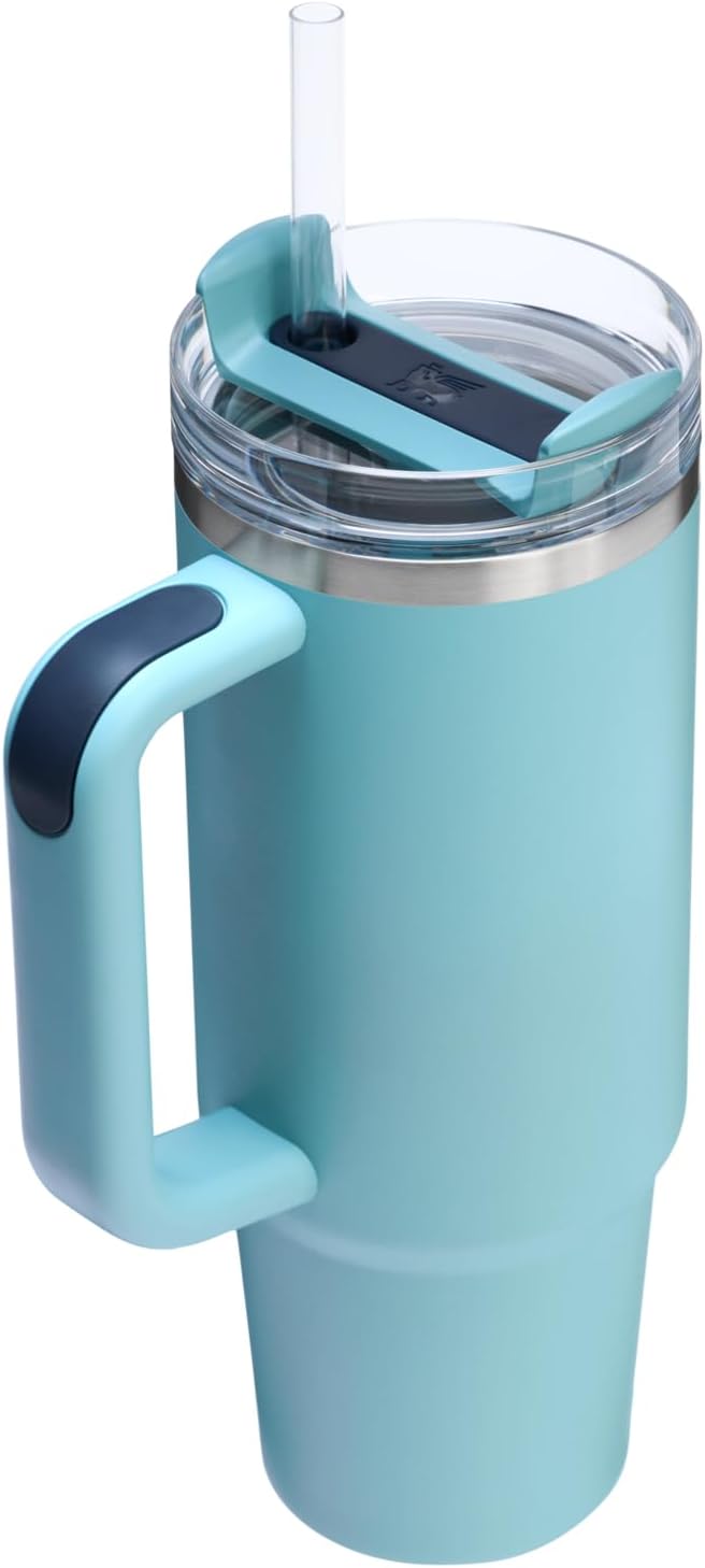 STANLEY Quencher H2.0 Stainless Steel Tumbler - Insulated, Durable, 40 oz, Midnight Black