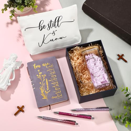 Christian Gifts Set for Women Bible Study Supplies Purple - Inspirational Faith Gift