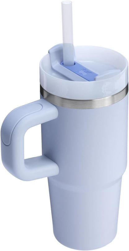 STANLEY Quencher H2.0 Tumbler - 14 oz Insulated Stainless Steel with Handle & Straw | BPA-Free | Dew Drop