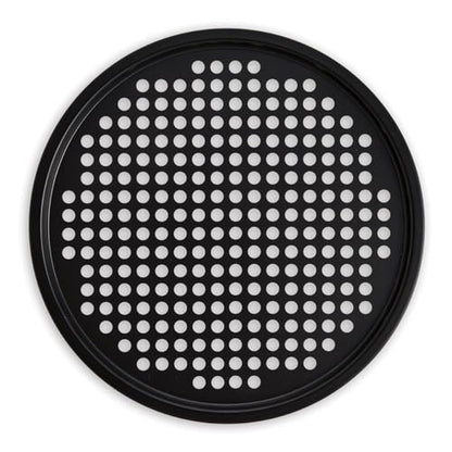 Fantes Perforated Crispy Pizza Pan, Non-Stick Carbon Steel, PFOA Free, 12-Inches, The Italian Market Original since 1906