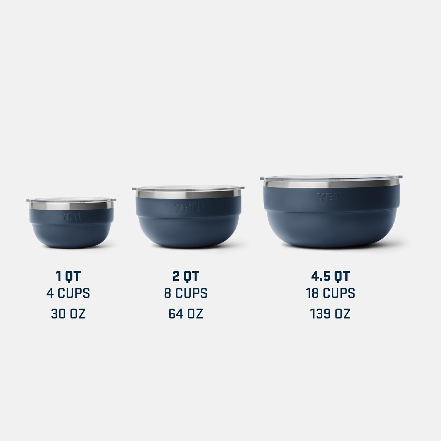 YETI Rambler Bowl, Vacuum Insulated, Stackable and Nestable Stainless Steel Bowl with Lid, 4.5 Quart, Cape Taupe