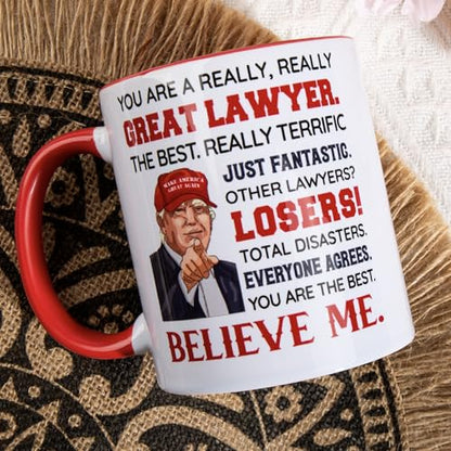 Lawyer Mug 11oz - Lawyer Gifts for Men & Women, Attorney Graduation, Christmas, Fathers Day, Mothers Day, Birthday - Variation: Lawyer
