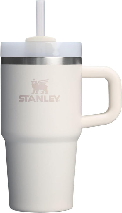STANLEY Quencher H2.0 Tumbler - 20 oz Insulated Stainless Steel Cup with Handle & Straw | Cream 2.0