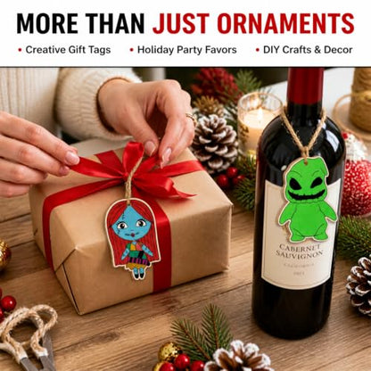 36PCS Halloween Christmas Ornaments Decorations Set Spooky Cartoon Designs