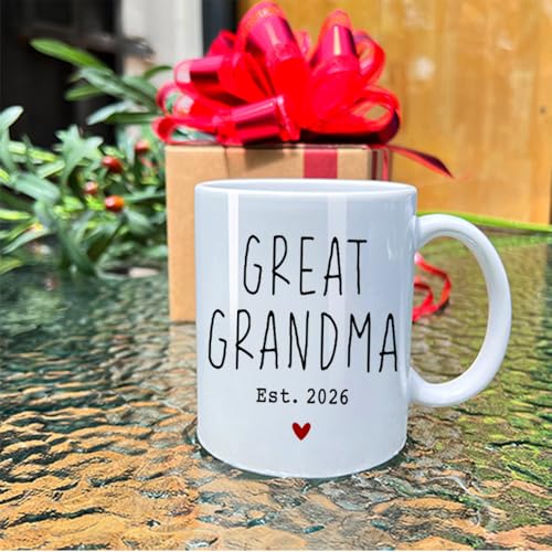Great Grandparents EST 2026 Mug - White - Pregnancy Announcement Gift