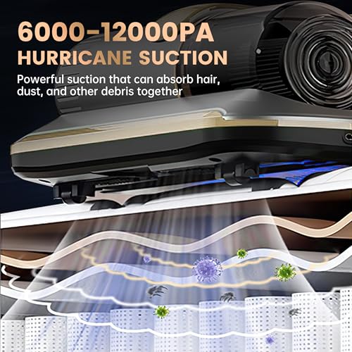 Wireless Handheld Bed Vacuum Cleaner with UV-C Light - Golden