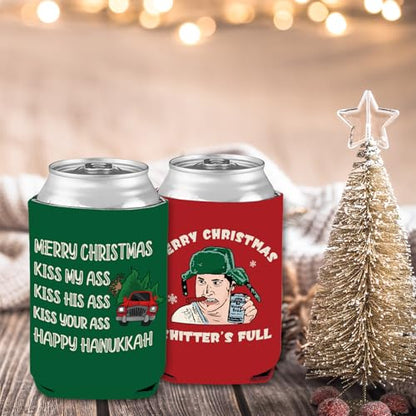 Christmas Vacation Can Cooler Sleeves - 8 Pcs Reusable 12oz Beer & Drink Covers