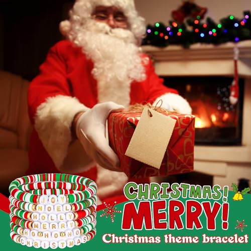 36pcs Christmas Joy Noel Holly Ho Bracelet Gifts - Classic Style