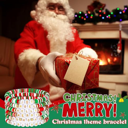 36pcs Christmas Joy Noel Holly Ho Bracelet Gifts - Classic Style