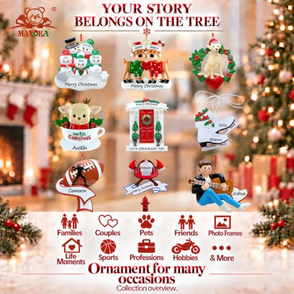 Kindergarten Boy Christmas Ornament 2026 Personalized Keepsake with Pencil