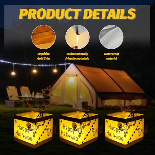 24PCS Floating LED Lantern Kit with Flickering Candles - Waterproof Outdoor Decor - Variation of THIS listing 24