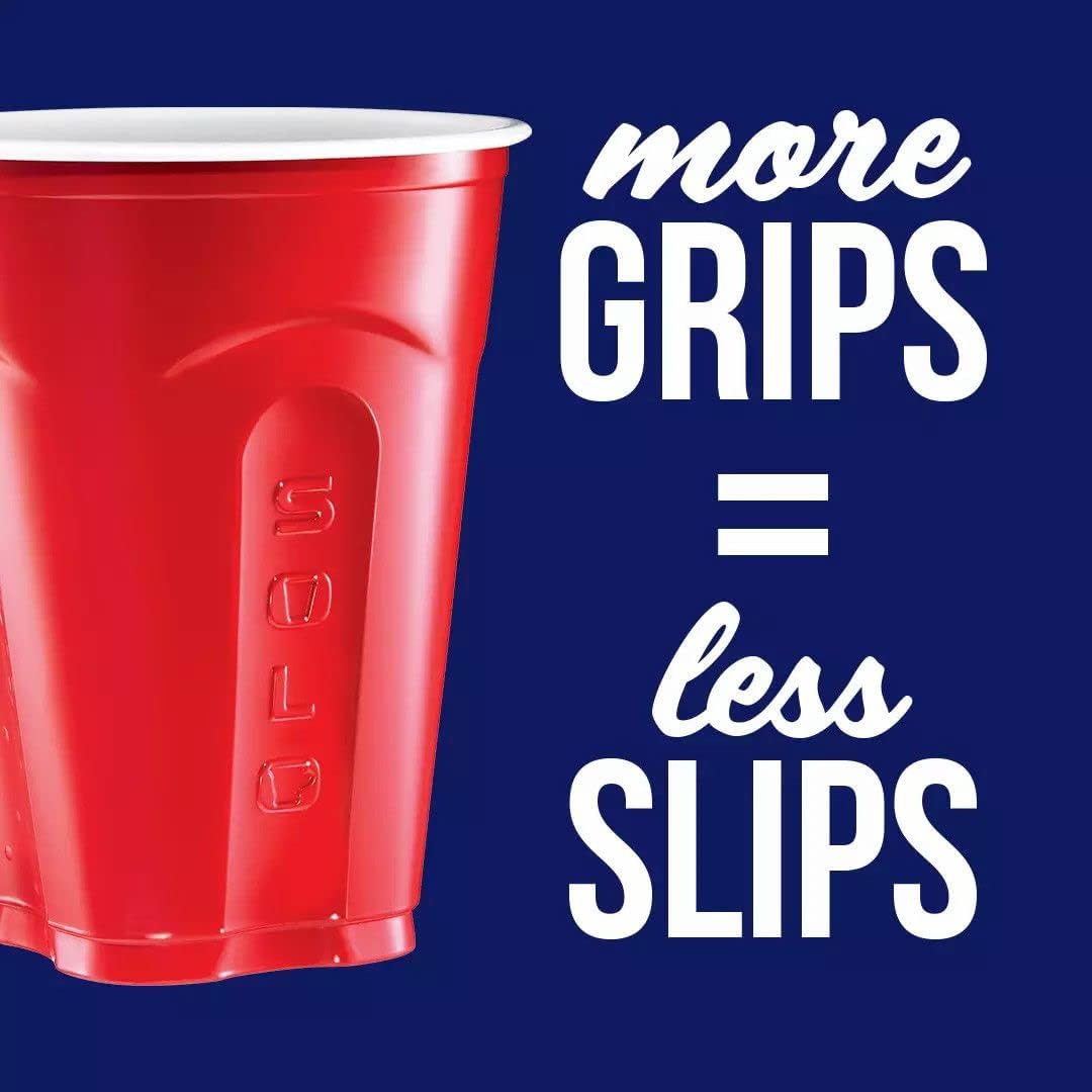 SOLO Red 18oz Plastic Party Cups - 100 Count | Durable & Perfect for Any Celebration