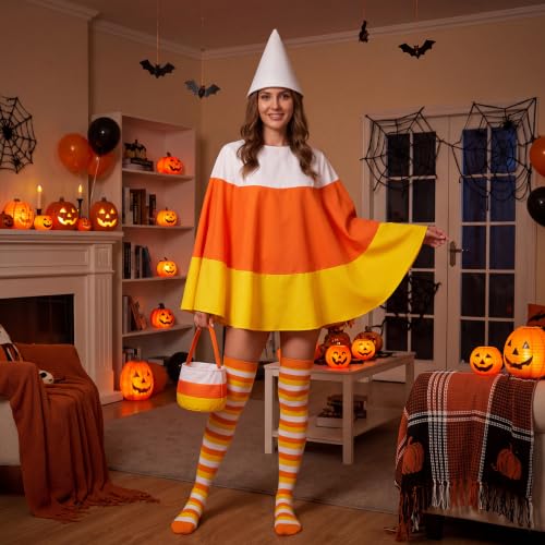 Halloween Candy Corn Costume for Adult Women - Costumes & Accessories