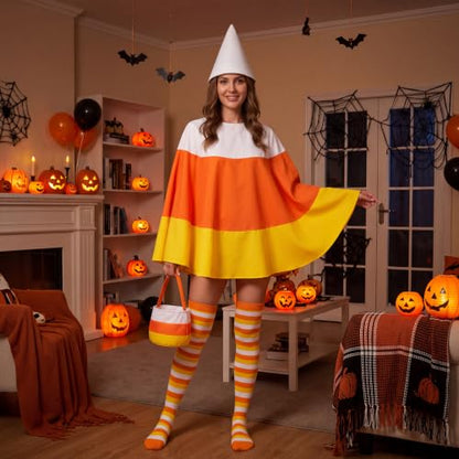 Halloween Candy Corn Costume for Adult Women - Costumes & Accessories