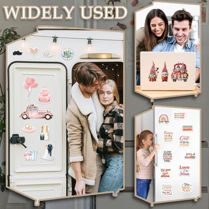 Inspirational Christian Fridge Magnets - 16 Pcs Boho Locker Decor (Variation: Inspirational Christian)