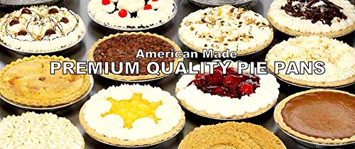 PACTOGO 9" Disposable Heavy Smooth-Wall Aluminum Foil Pie Pans (Pack of 10)