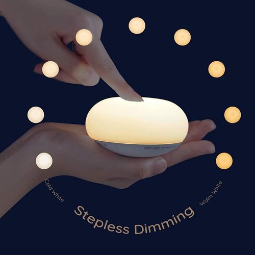 EASZZZ Baby Night Light - Soft BPA-Free Silicone Lamp for Breastfeeding | Eye-Caring, Stepless Dimming, 1-Pack