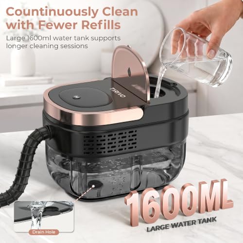 Handheld Steam Cleaner for Home Use, Pink Portable Steam Cleaner with 3 Levels