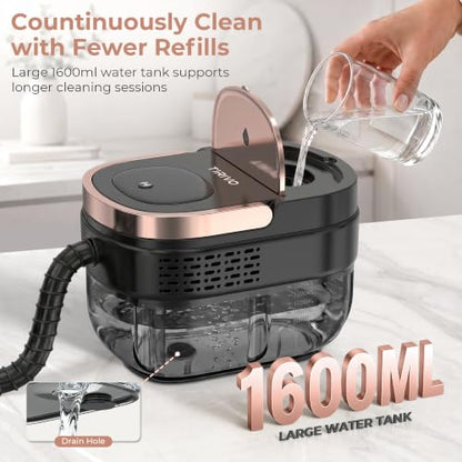 Handheld Steam Cleaner for Home Use, Pink Portable Steam Cleaner with 3 Levels