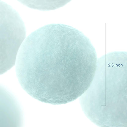 Skiennix 30 Pack Snow Fighting Balls - Plush Indoor Christmas Snowballs for Fun Playtime Decor
