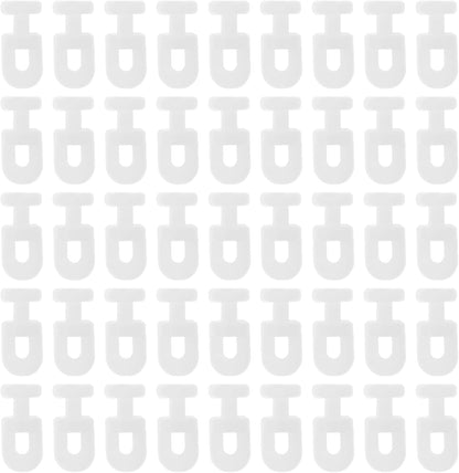 Uonlytech Curtain Track Rollers - 200Pcs Smooth Sliding Pulley Carriers for Drapes & Shower Curtains