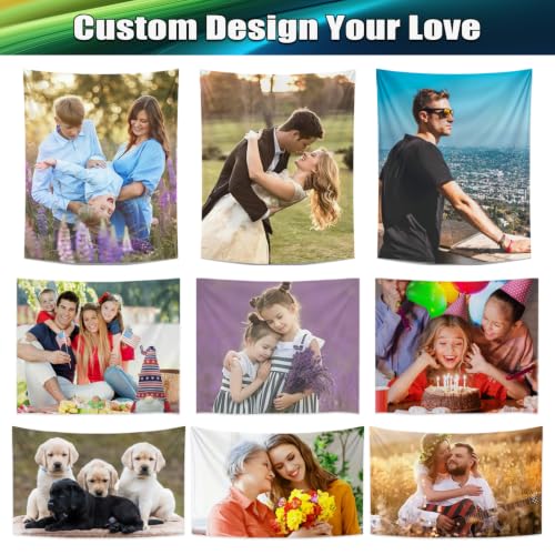 Personalized Wall Tapestry 32x48 Inch Custom Photo Banner Backdrop Gift