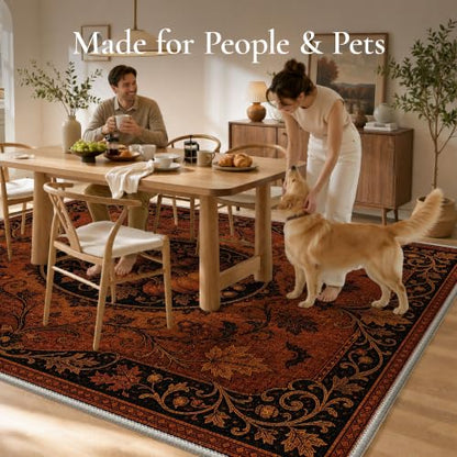 Halloween Pumpkin Maple Leaf Rug 2x10 Runner Non Slip Indoor Outdoor Decor