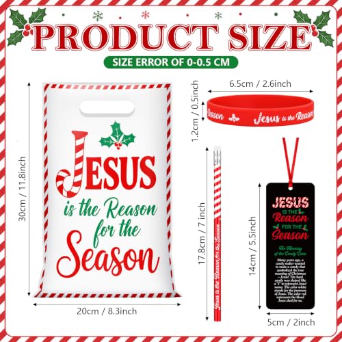 Religious Christmas Gifts Set - Jesus Is the Reason for the Season - 200 Pieces