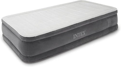 Intex Comfort Dura-Beam Airbed - Elevated Design with Internal Electric Pump | 2020 Model
