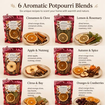 Fall Simmering Potpourri Kit for Home Fragrance - Red, 18 Packs