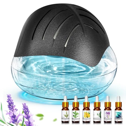 Black Water Based Air Purifier with Essential Oil Diffuser & Humidifier - Rainbow LED Light