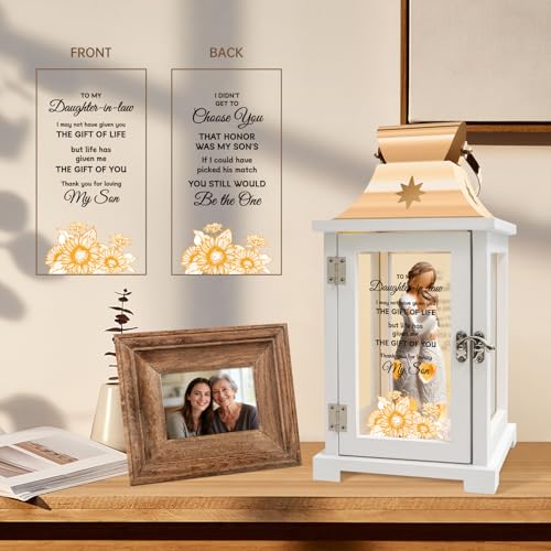 Daughter-in-Law Lantern Gift - Embracing Figure LED Decor for Mother's Day, Christmas, Birthday