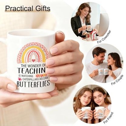 Teaching Growth Ceramic Mug - Appreciation Coffee Cup for Teacher - White15