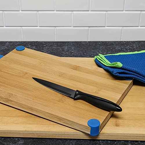 Chef Craft Premium Utility Knife with Sheath, 5 inch Blade 10 inches in Length, Black