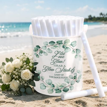 Eucalyptus Wedding Storage Basket with Handles - Bridal Shower Decor