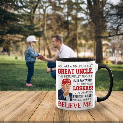 Funny Uncle Ceramic Mug 11oz - Father's Day, Birthday Gift from Niece or Nephew