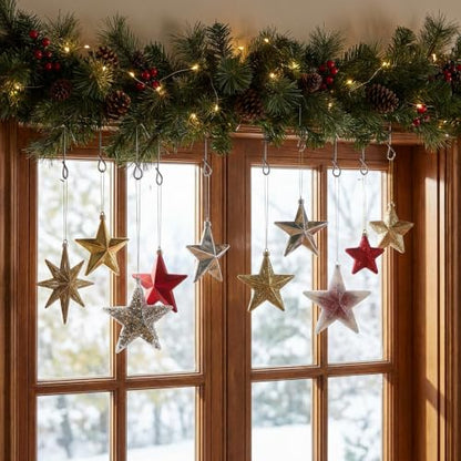 Silver Heavy Duty Christmas Ornament Hooks - 150 Pcs J-Shaped Hangers for Tree Decorations