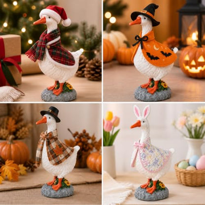 7 Inch Desk Goose Key Holder with Magnetic Beak Resin Figurine