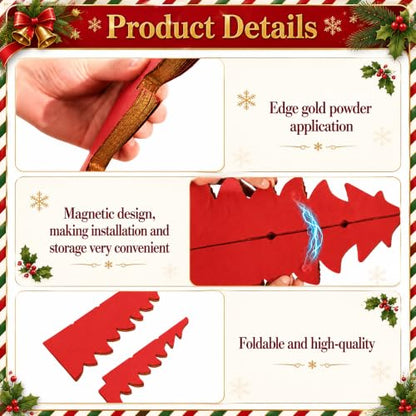 Christmas Tree Honeycomb Set with 3 Styles - Green Red White, Style A