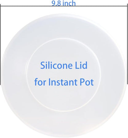 **Silicone Lid for Instant Pot - 9.8-Inch Premium Cover for 5QT & 6QT Inner Pots | Reusable Food Lid**