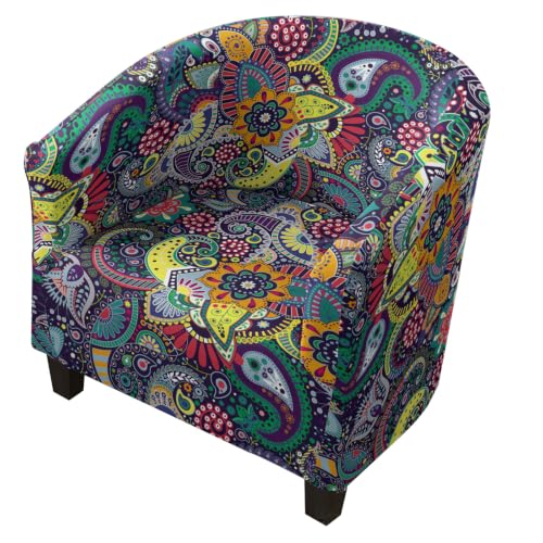 OYX Club Chair Slipcover Tub Chair Cover A02 Barley Stretch Armchair Protector