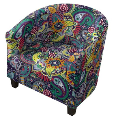 OYX Club Chair Slipcover Tub Chair Cover A02 Barley Stretch Armchair Protector
