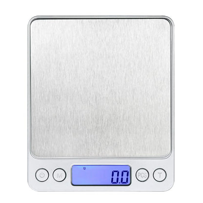 Skiennix High Precision Digital Kitchen Scale - Large LCD Display | Portable 5.11" x 4.13" x 0.59" for Baking & Cooking