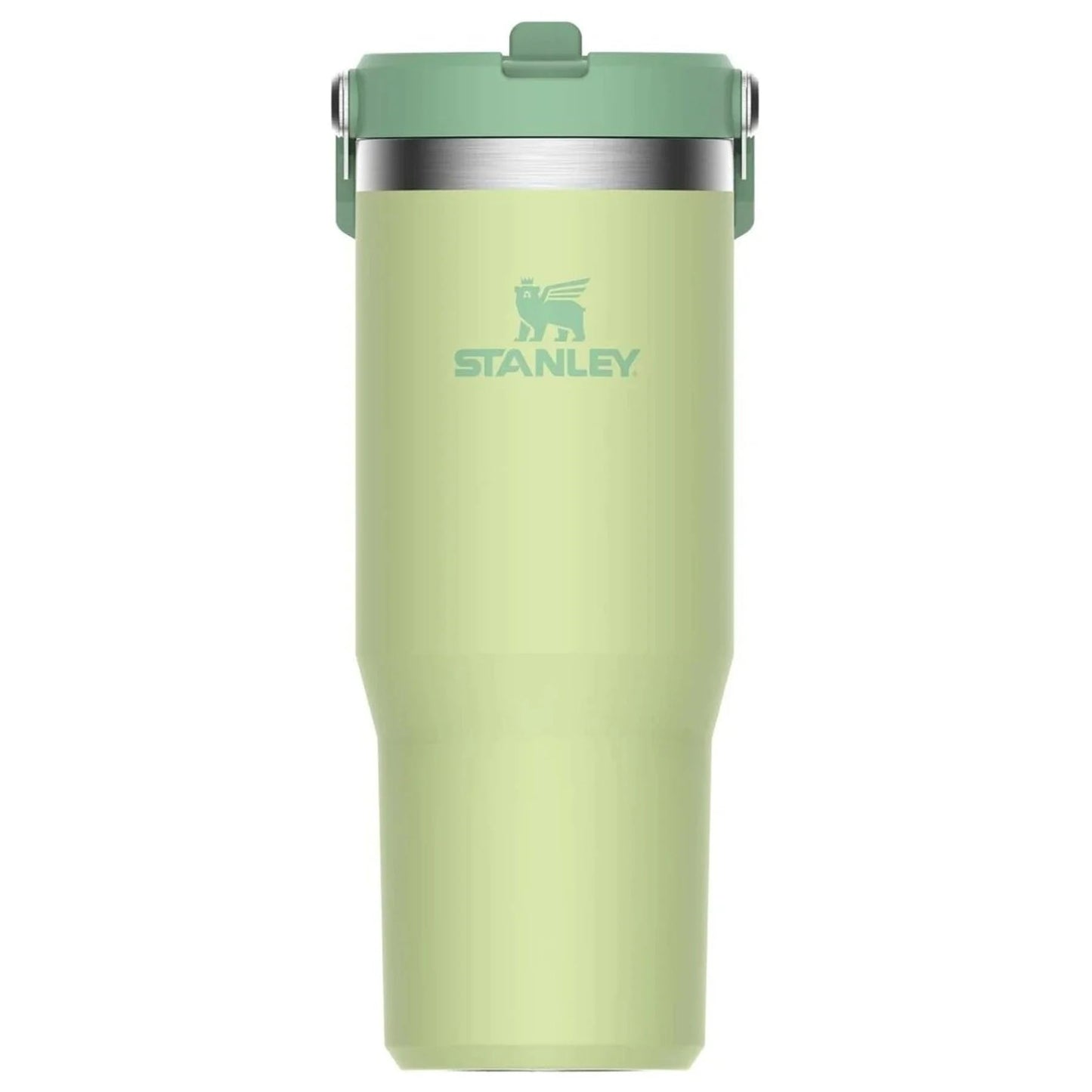 Stanley IceFlow Flip Straw Tumbler with Handle 30 oz | Twist On Lid and Flip Up Straw | Leak Resistant Water Bottle | Insulated Stainless Steel |BPA-Free | Citron