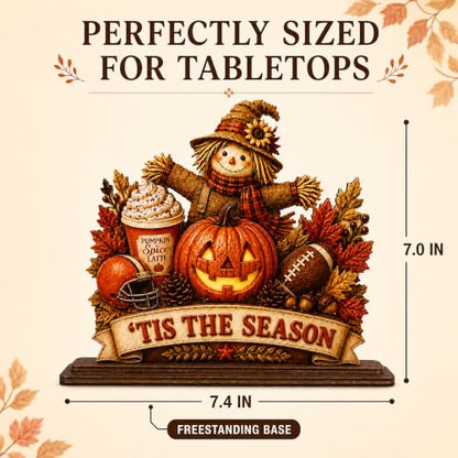 Fall Wooden Sign Plaque - Tis The Season Fall Halloween Decor - Variation of This Listing