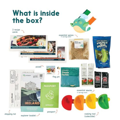 Kids Cooking Set - Explore Ireland / Cooking - 16 Pcs with Recipes & Ingredients