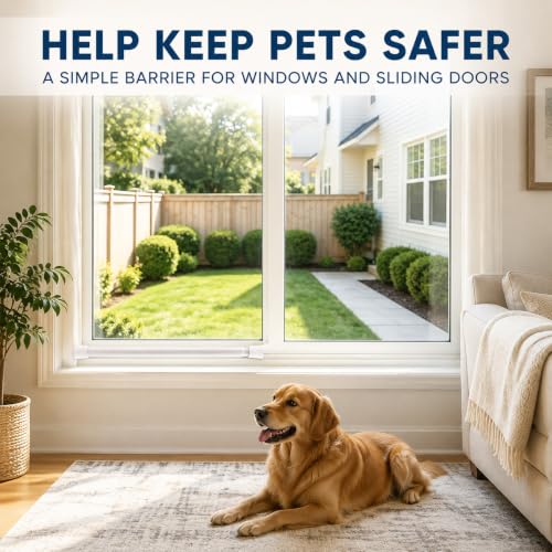 Adjustable Window Security Bar Tension Rods with Rubber Tips for Home Safety
