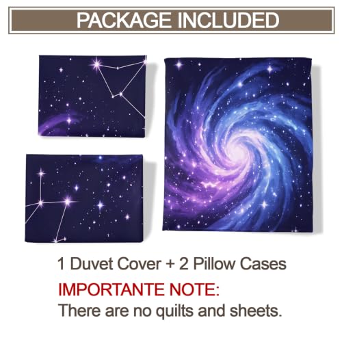 Galaxy Constellation Duvet Cover Set Full Dream8 - 3PCS Bed Linen